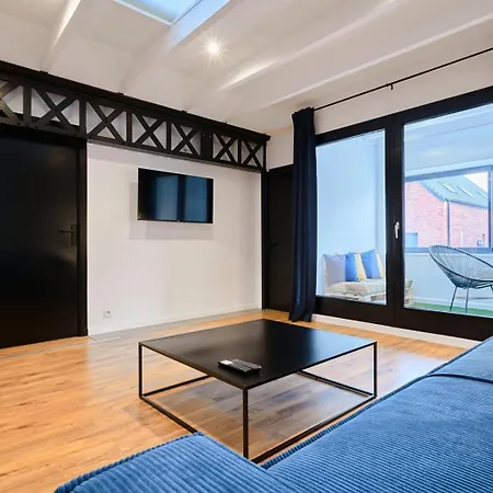 Renovated Two-bedroom Loft Veranda Tourcoing