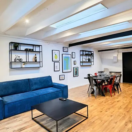 Apartment Renovated Two-bedroom Loft Veranda Tourcoing
