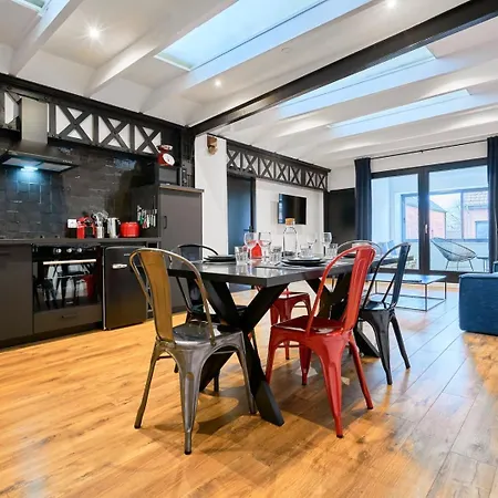 Apartment Renovated Two-bedroom Loft Veranda Tourcoing
